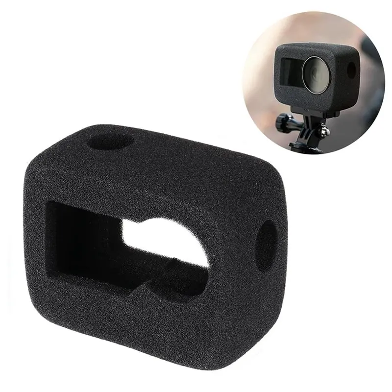 Y44A 2X Wind Noise Reduction Sponge Foam Cover for DJI Osmo Action 5 Pro 4 3 Camera Windproof Windshield