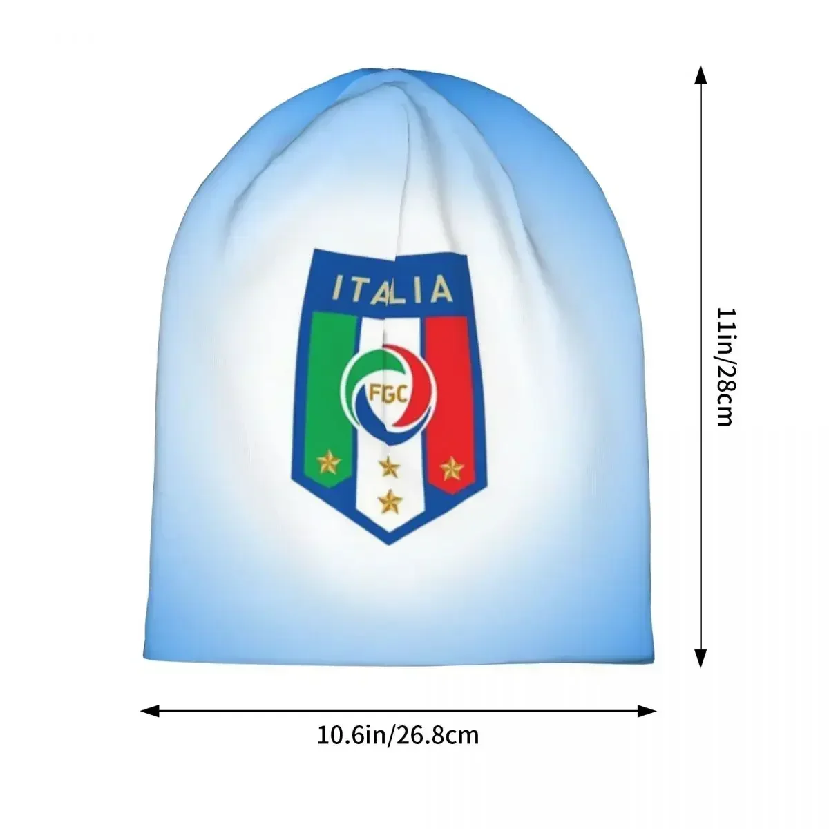Stars Soccer Football Legends Figc Warm Knitted Cap Hip Hop Bonnet Hat Autumn Winter Beanies Hats for Men Women Adult image 2
