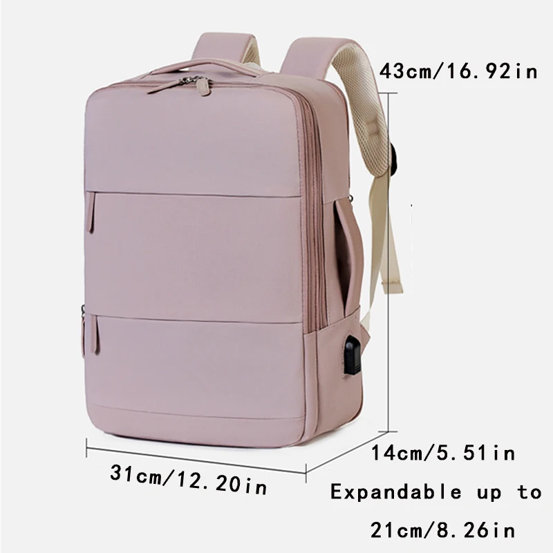 حقيبة ظهر للسفر للأعمال، حقيبة ظهر للأمتعة ذات سعة كبيرة، حقيبة ظهر للكمبيوتر المحمول قابلة للتوسيع، حقيبة ظهر لطلاب الجامعات