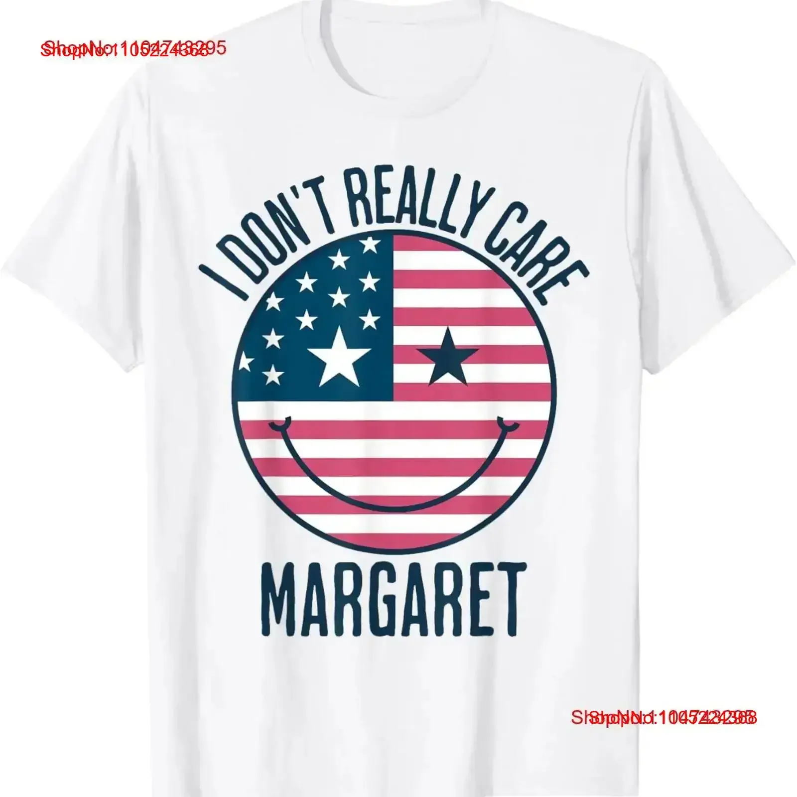 I don't really care Margaret T Shirt vintage Washed Top For Everyday Wear streetwear Stretched graphic Soft Stylish vintage