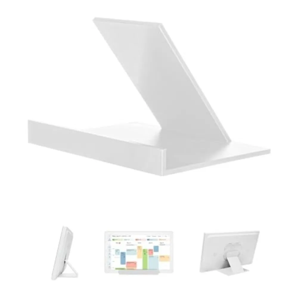 Non-Slip Base Desktop Stand Tool-Free Setup Widened Base Display Stand Bracket Space-Saving Sturdy Stable Base Stand Desk Setup