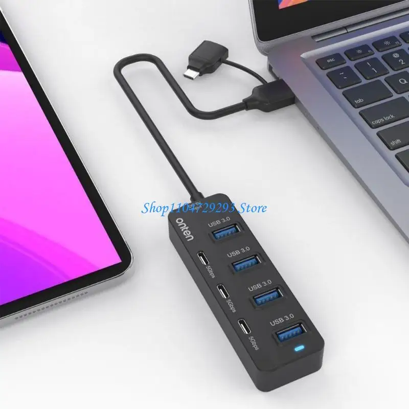 

Y2GD USB C HUB Multiport Adapter 4X USB3.0 Ports 3x USB C -порты Hub 5 Гбит / с адаптер