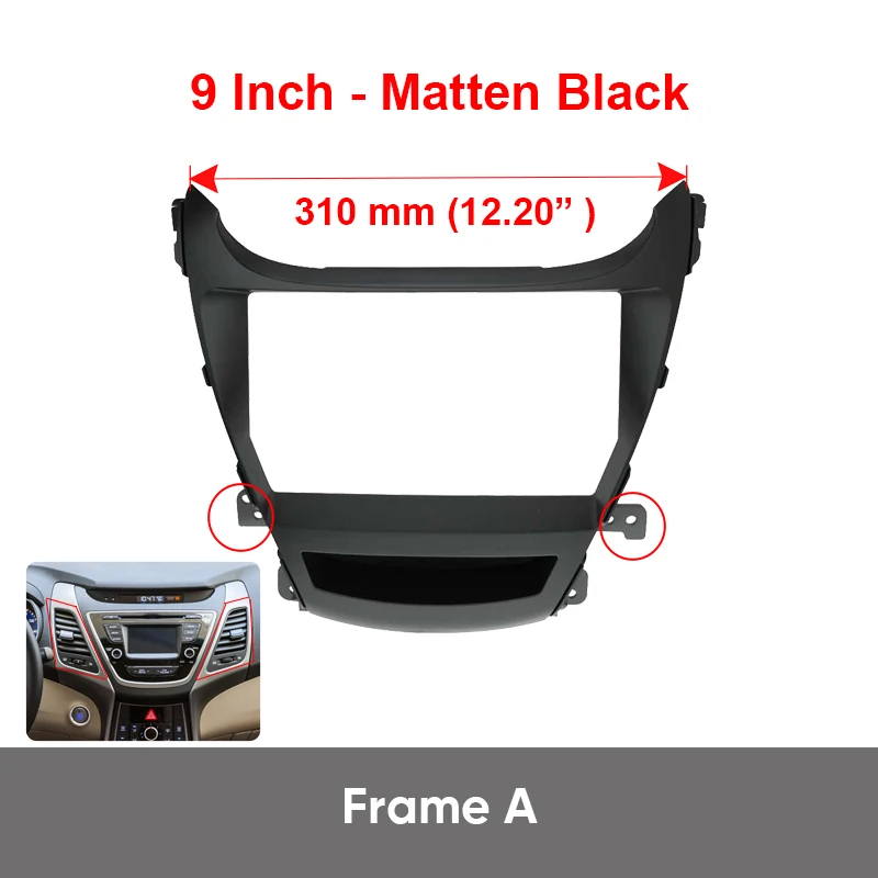 MAMSM For HYUNDAI ELANTRA 2011-2013 Android Car Radio Fascia Auto Stereo Frame Dashboard Install Panel Trim Refitting Kit