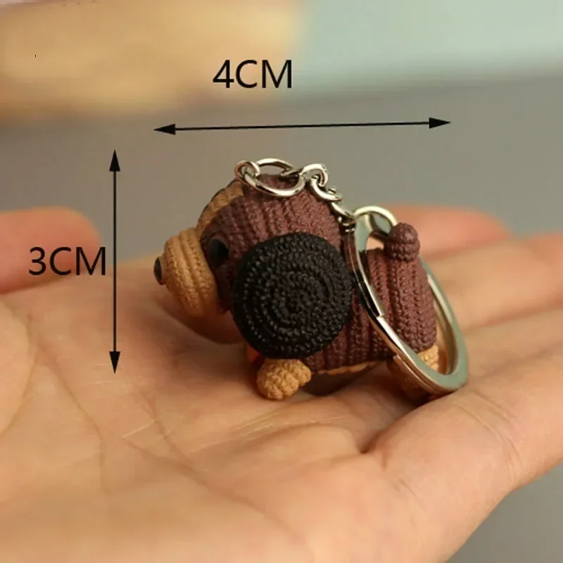 Cute Kids Mascot Keychain Wool Dog Doll Pendant Fashion Creative Cute Jewelry The Dog Small Accessories Creative Gifts Supply