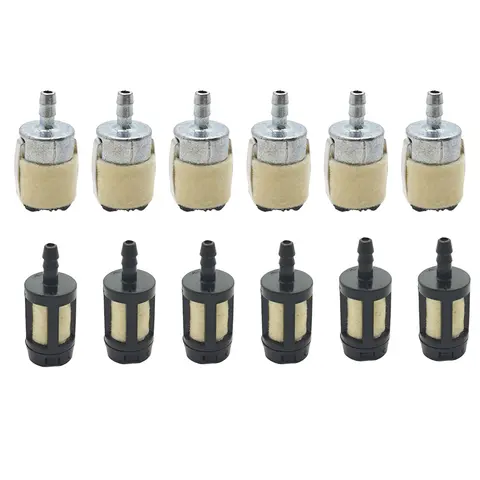 6pcs 125-527 Fuel Filter for ECHO String Trimmer SRM210 GT200 SRM225 SRM210 SRM2100 GT225 PAS225 PB200 Fit Chainsaw Brush Cutter