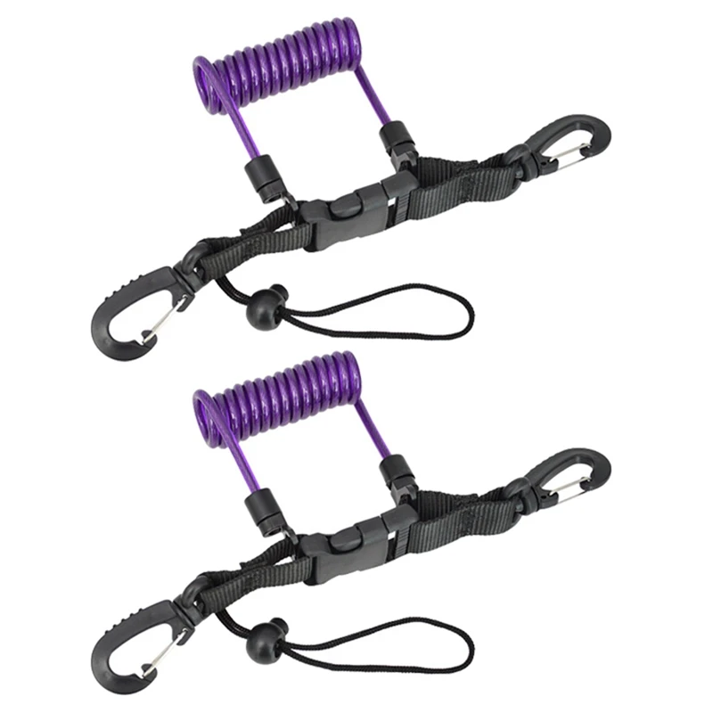 Équipement sous-marin intelligent, caméra de plongée, corde de perte, lanière télescopique BCD, fil d'acier à ressort en TPU, corde Anti-perte