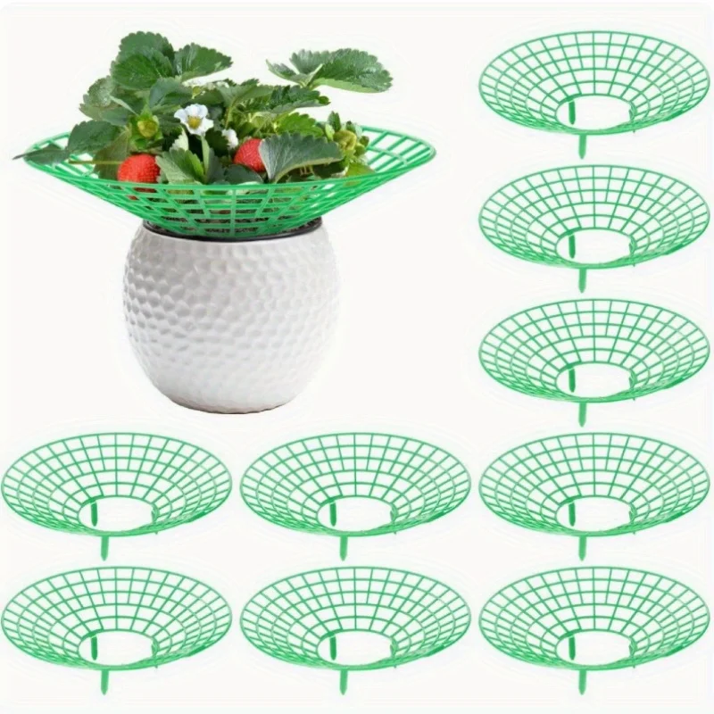 5/10pcs Strawberry Plant Supports with Three Sturdy Legs Provide Protection for Strawberries Against Mold, Rot, and Dirt