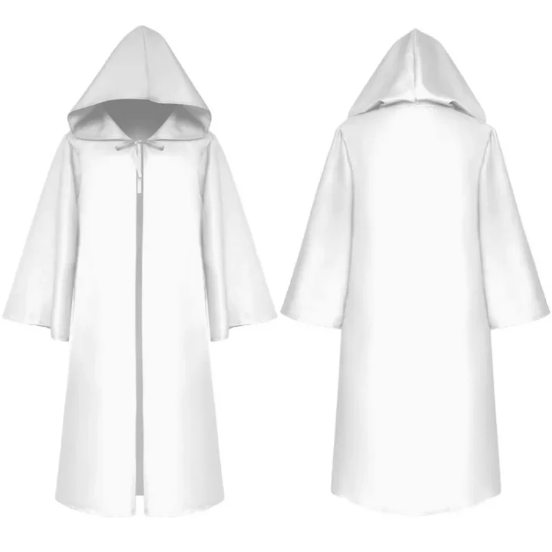 Adult Kids Halloween Witch Death Cloak Cosplay Costumes Hooded Robe Friar Medieval Chaplain Cloak Disfraz Halloween Para Mujer