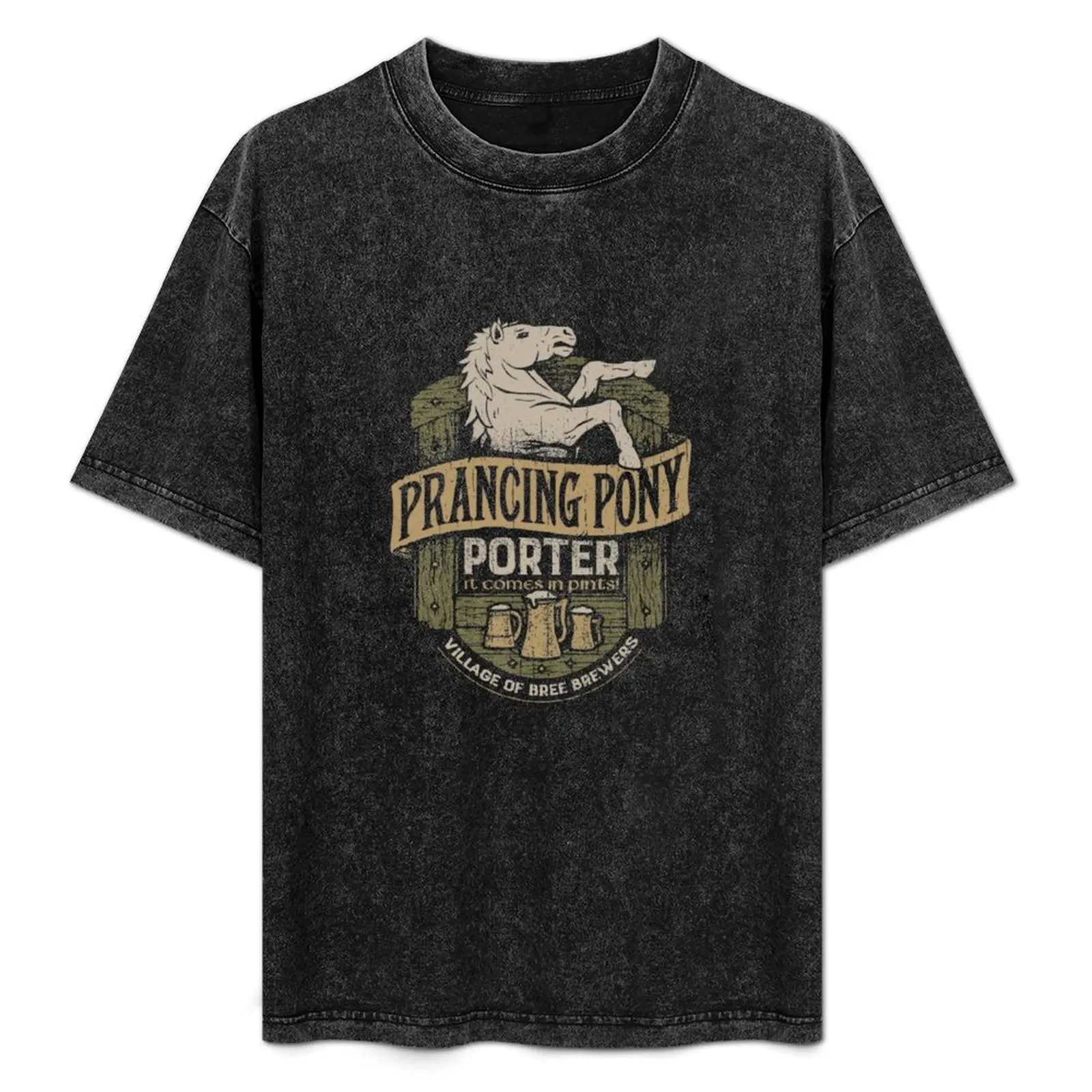 

Prancing Pony Brewery Design T-Shirt Trendy Casual Short Sleeve Shirt