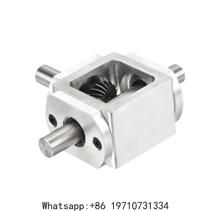 Right Angle Bevel 1:1 Forward Double Output Shaft 1 Module 20 Teeth Bevel Gear Frame Simple DIY Module