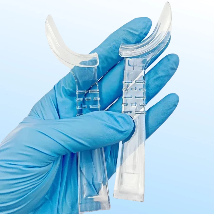 

Dentalhalf Side Hook Lip Retractor Intraoral Supporting Device Mouth Opener Left +Right Transparent Cheek Retractor