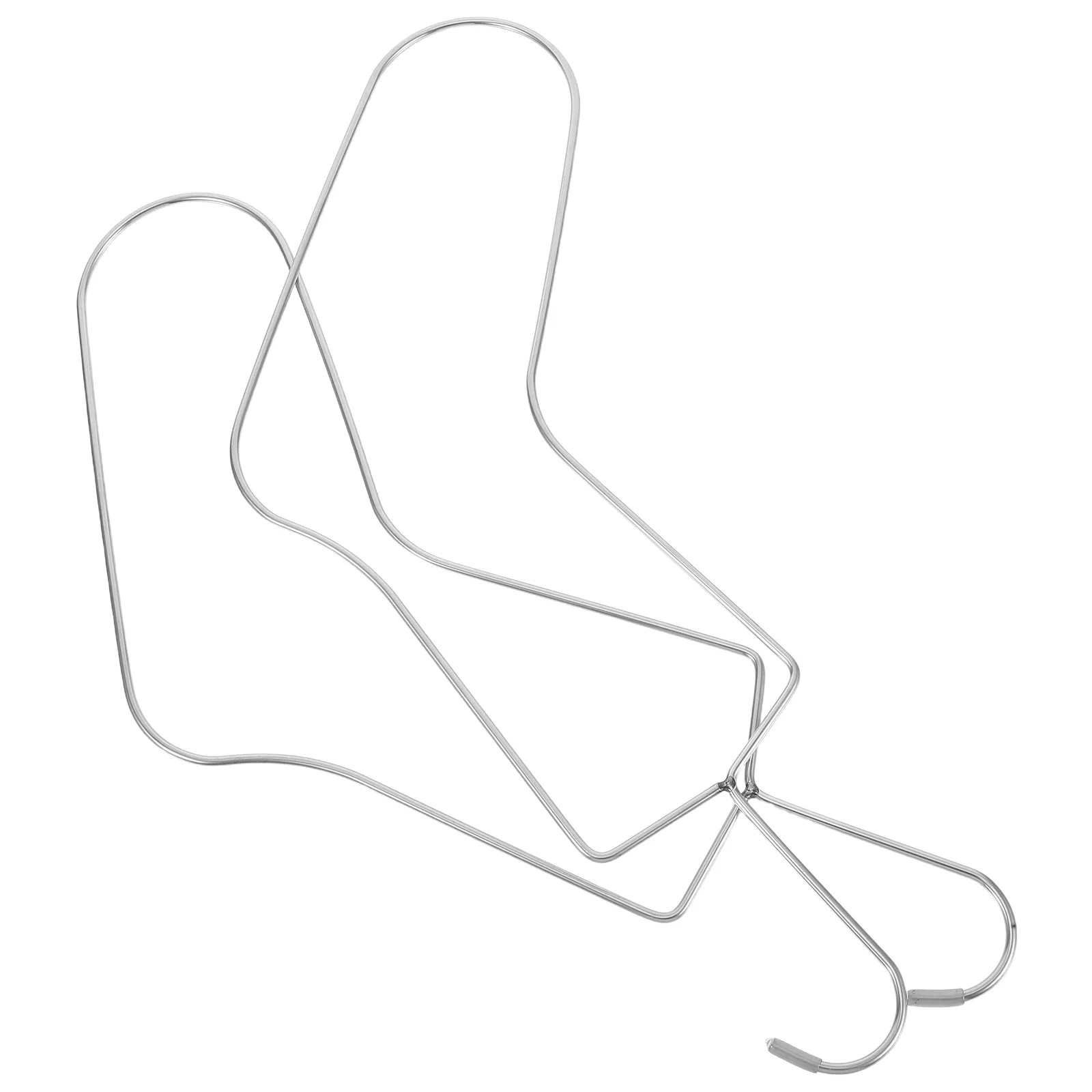 

2Pcs Sock Blockers Stainless Steel Knitting Crochet Display Rack Shape Dry Showcase Handmade Socks Sock Blockers for Knitting