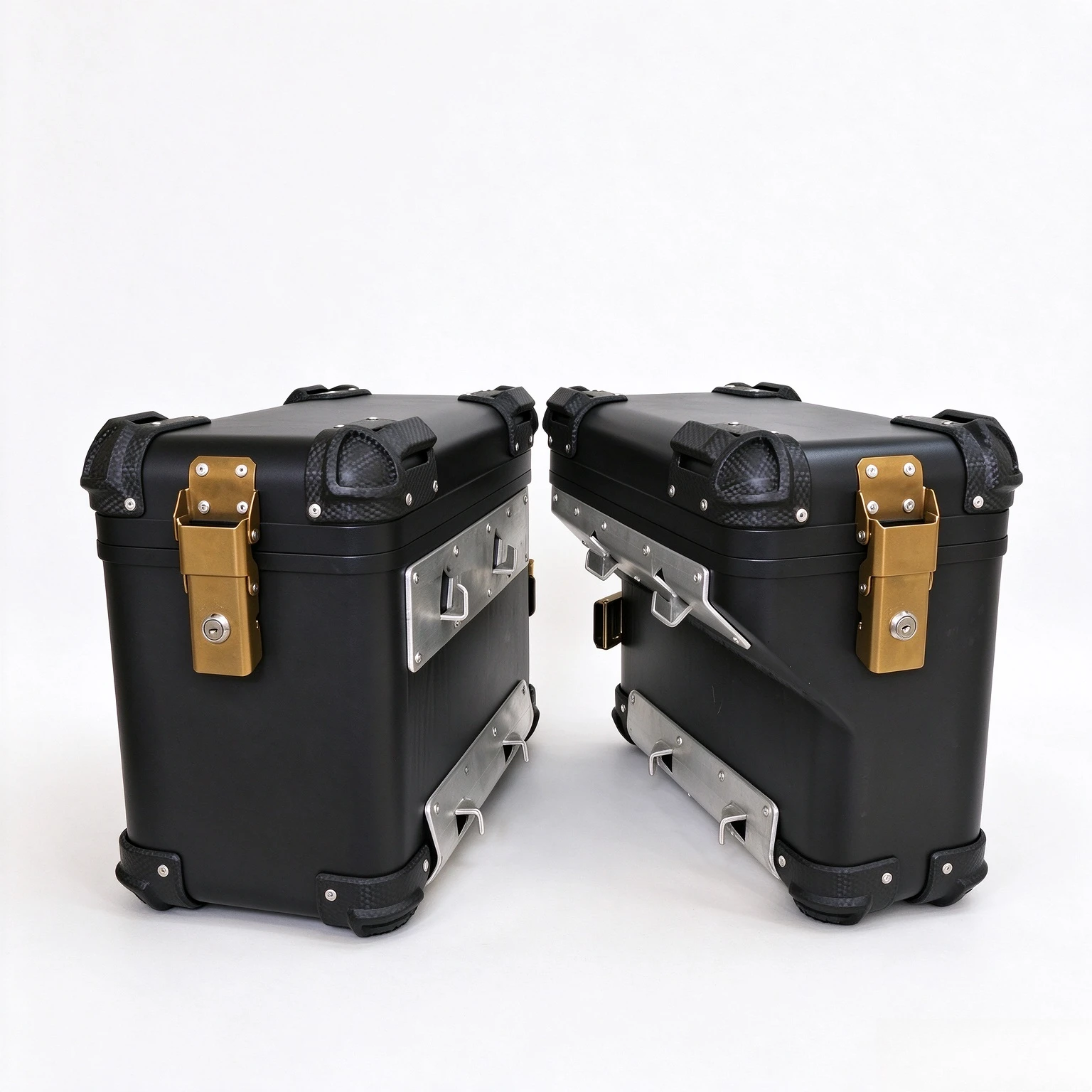 38L Universal Motorcycle Side Luggage Case Para Storage Trunk Lock Travel Motorcycle Aluminum Alloy Tool Box for Honda BMW KTM