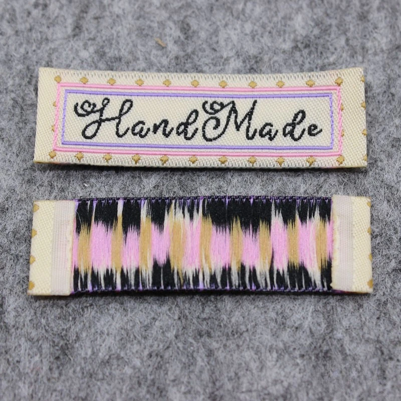 Handmade Neck Label Colorful Woven Tag for DIY Sewing Crafts clothing tags