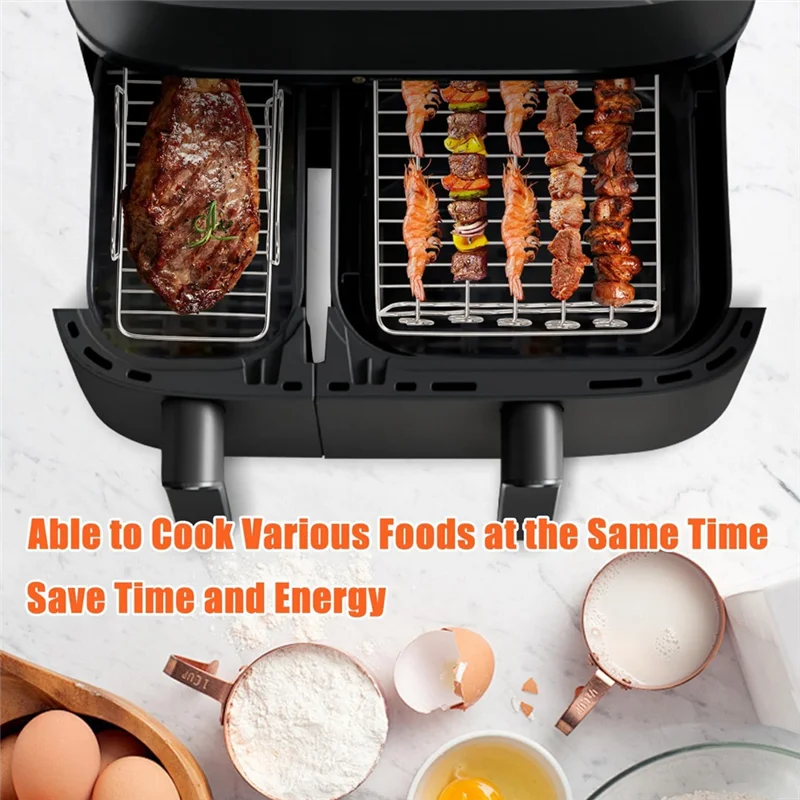 

Аксессуары для аэрофритюрниц ABLL для Tower T17099, Salter Ek5729lakeland, Tefal Easy EY901840, двойная корзина для фритюрницы