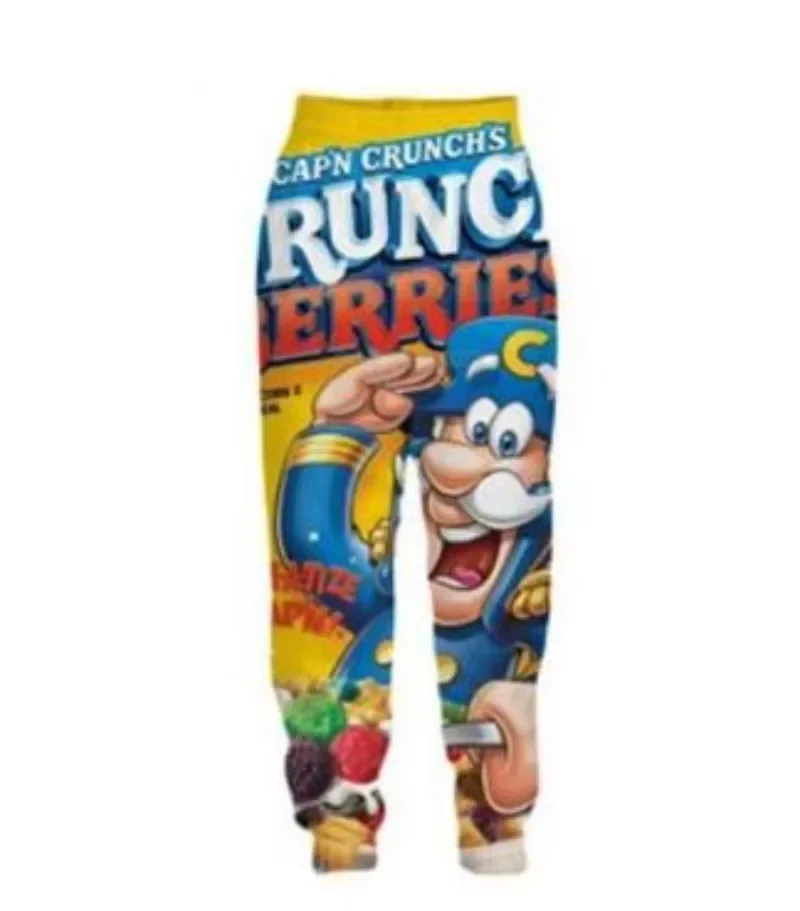 New Men/Womens Food Crunch berries Funny 3D Print Fashion Tracksuits Crewneck hoodie Joggers Pants + Hoodies TZ07