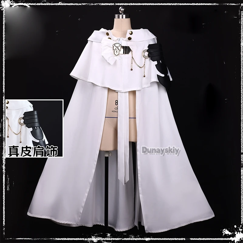 Anime Seraph of The End Hyakuya Mikaela Cosplay Costume 9.84in White Cape Jewelry Accessory Halloween Party Unisex Outfit