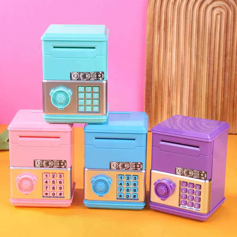 1 Piece ATM Mini Cash Saving Money Box New Password Children's Piggy Bank Financial Saving Toys Child Gift For Boys Girls