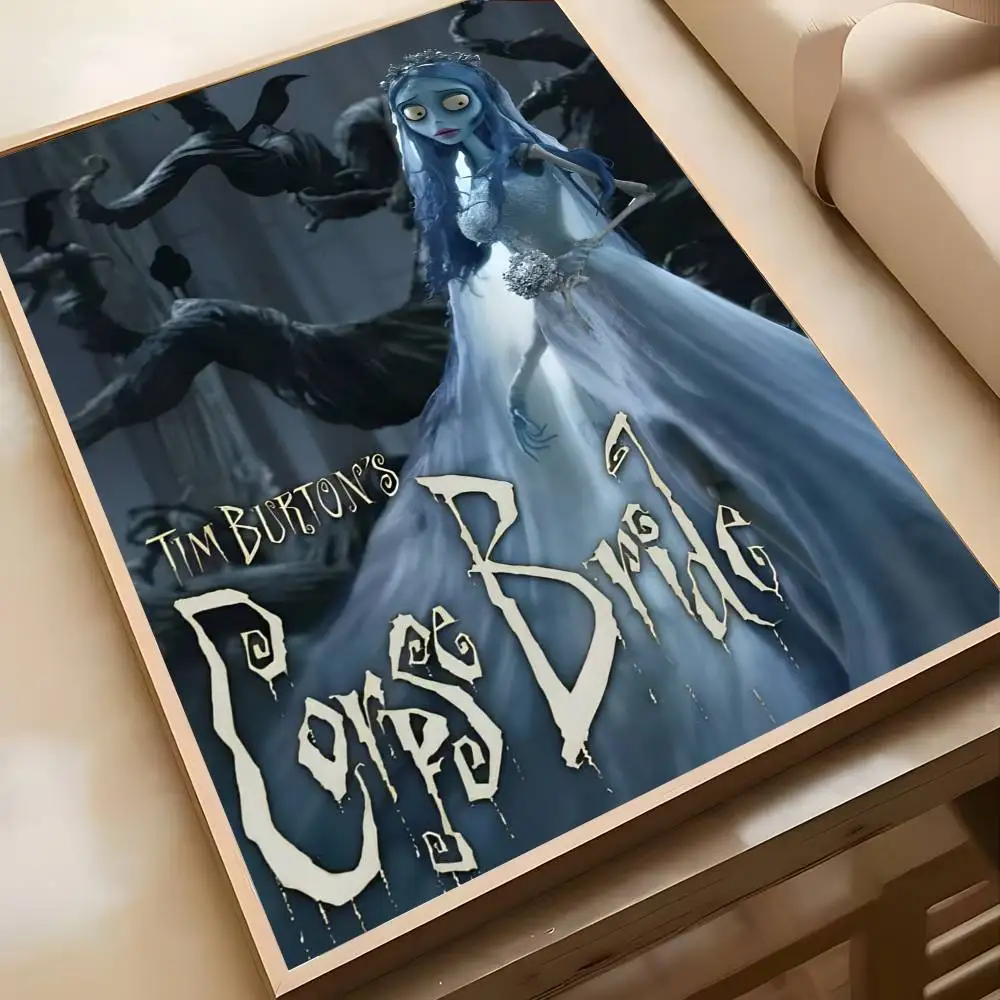C-Corpse Bride Cartoon Poster Art With Prints Home Bedroom Living Room Decoration Gift view 6