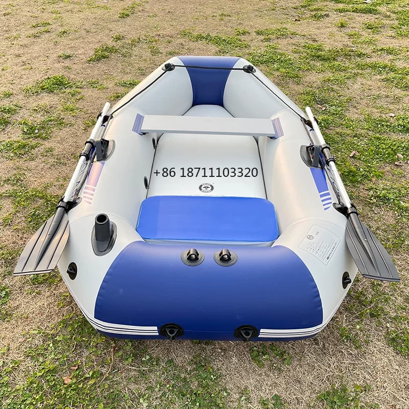 Solar Marine Single seat 1 person Kayak 1.75m Inflatable rowing rubber PVC Boats Wear-resistant Canoe with Paddles and Pump