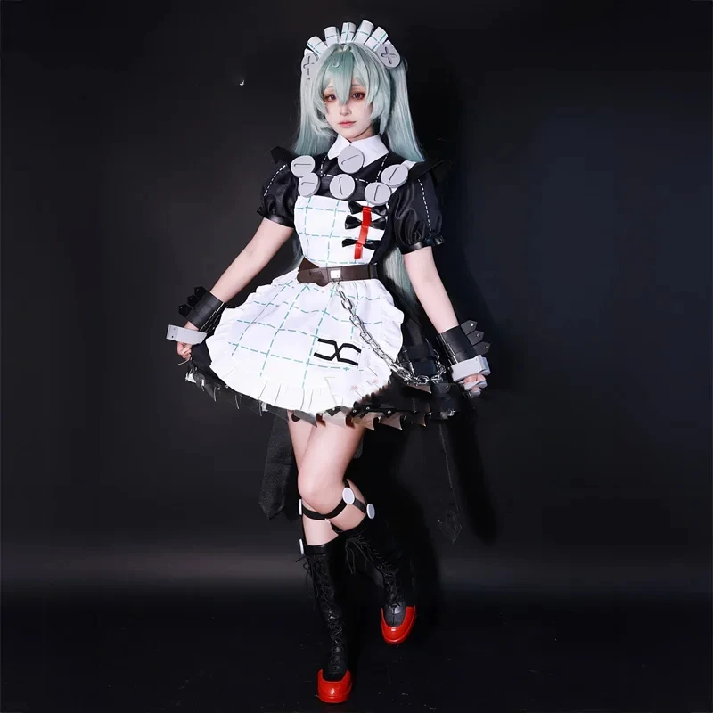 

【Wetrose】In Stock Corin Wickes Cosplay Costume Battle Maid Zzz Zenless Zone Zero Корин Векс Full Set Wig Halloween Xmas