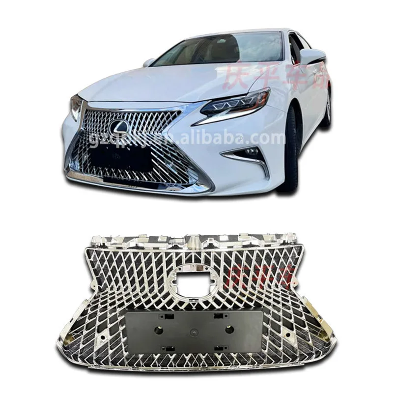 LS version front grille For 2015 and 2017 lexus ES200/250/300 body kit front grille Grille before plating