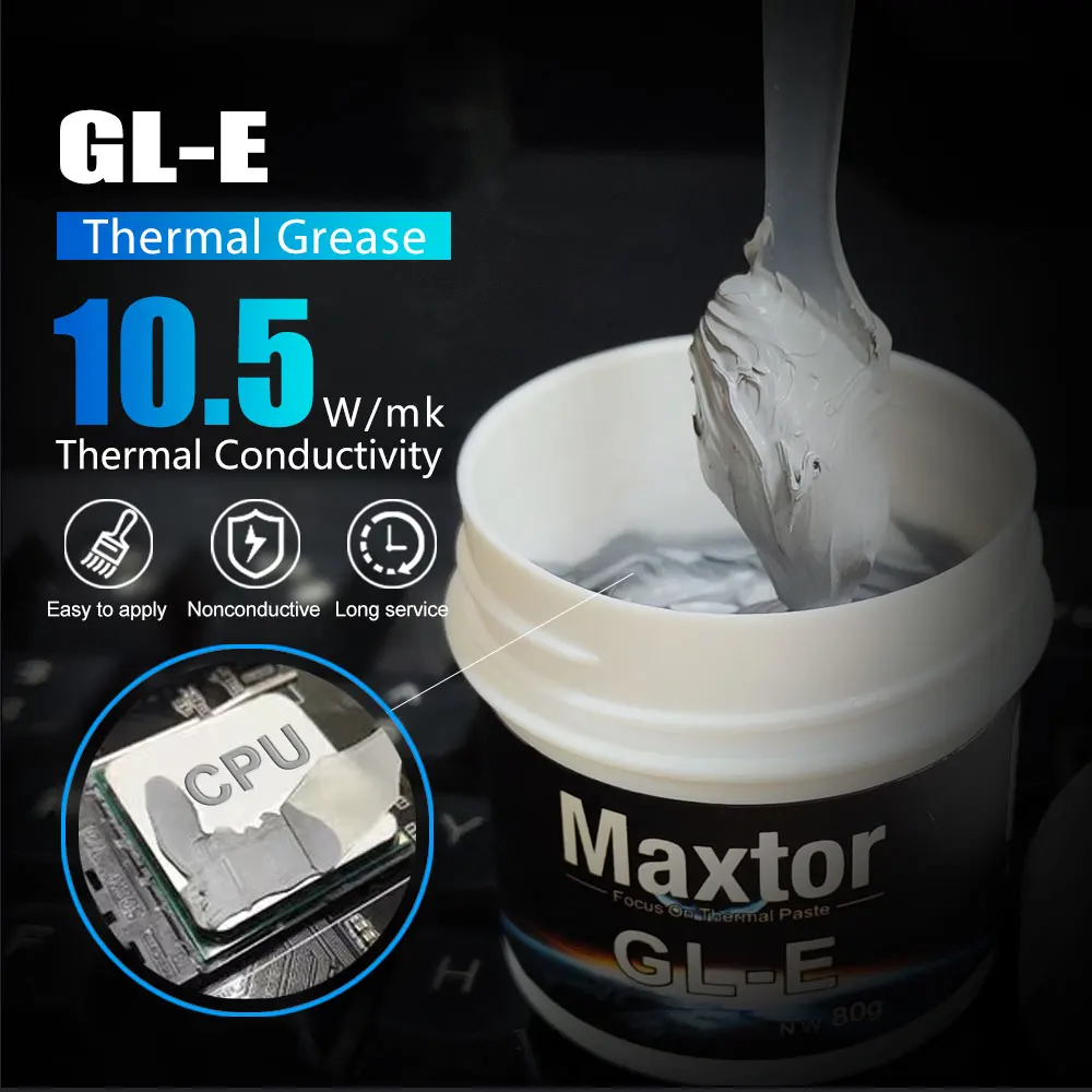Maxtor 10.5 واط/m-k GLE معجون حراري للكمبيوتر وحدة المعالجة المركزية GPU PS4 الكمبيوتر MCU معدات لعبة صندوق تبريد مروحة الشحوم الحرارية المنتج الأصلي