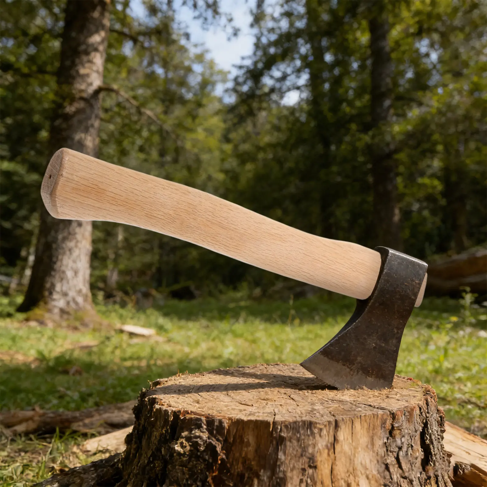Replacement Wooden Axe Handle for Firewood Cutting Gardening Hunting Hatchet Handle Repair Heavy Duty Wood Chopping view 2