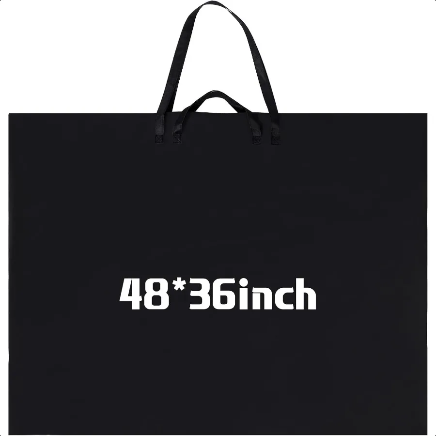 

Abbylike 48 x 36 Inch Art Portfolio Bag Large Size Art ply Bag with Nylon Shoulder Waterproof Poster Board Storage Carrying Cas