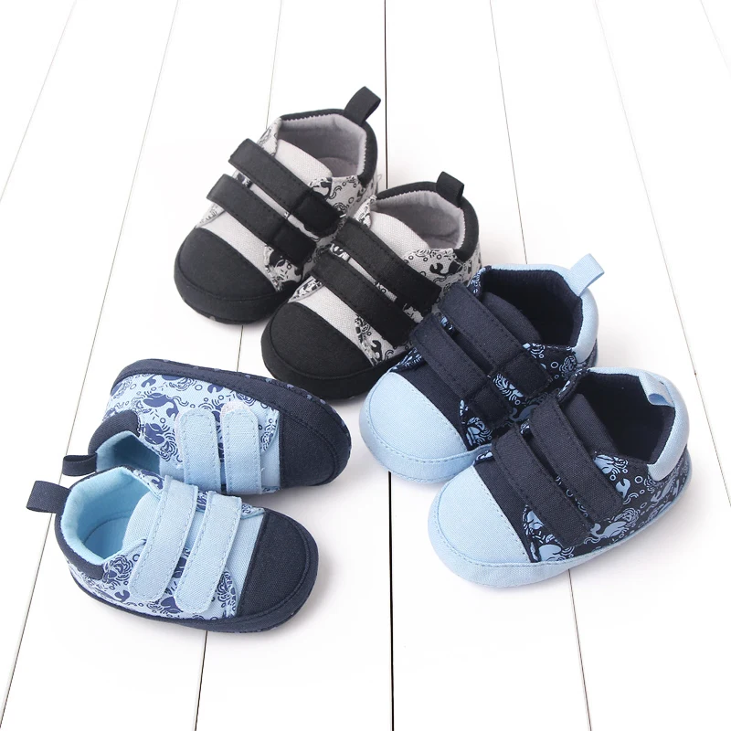 

Spring/Autumn 0-1 Year Old Baby Learning to Walk Shoes PU Boys and Girls Baby Sneakers Indoor Outdoor Leather Shoes Soft Soles