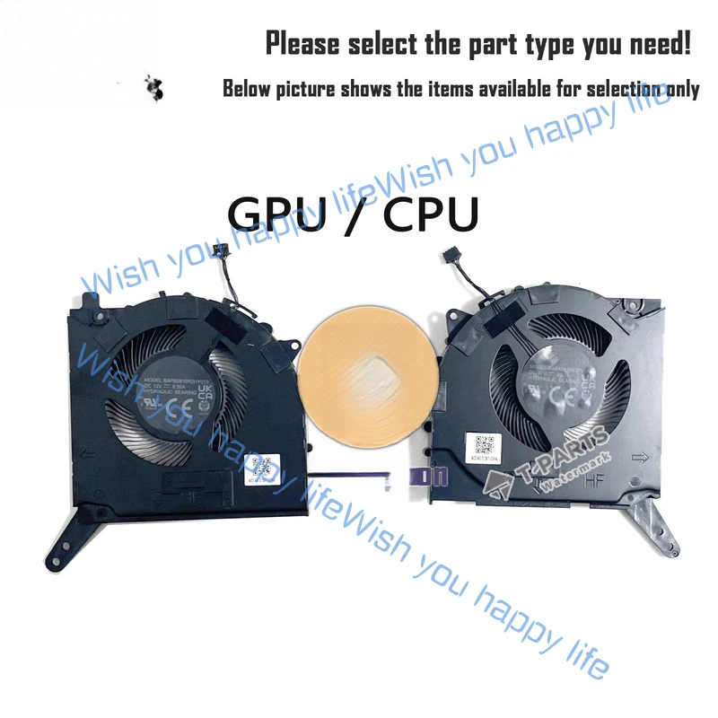 

L... New CPU GPU Cooling Fan DC 12V 5H40S20981 for Lenovo Legion 5 15ARP8 5 15APH9