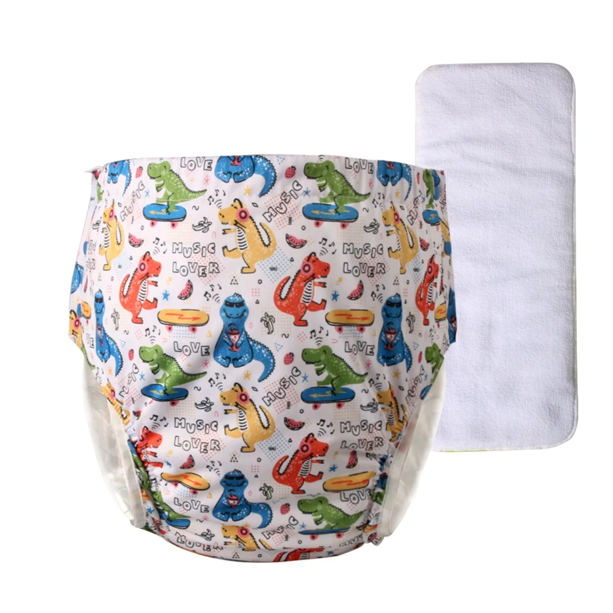 Breathable Adult Cloth Diaper TPU Waterproof Old Man's Diaper Pants Reusable Diapers Trouser Anti-leak Breathable Nappy Pads
