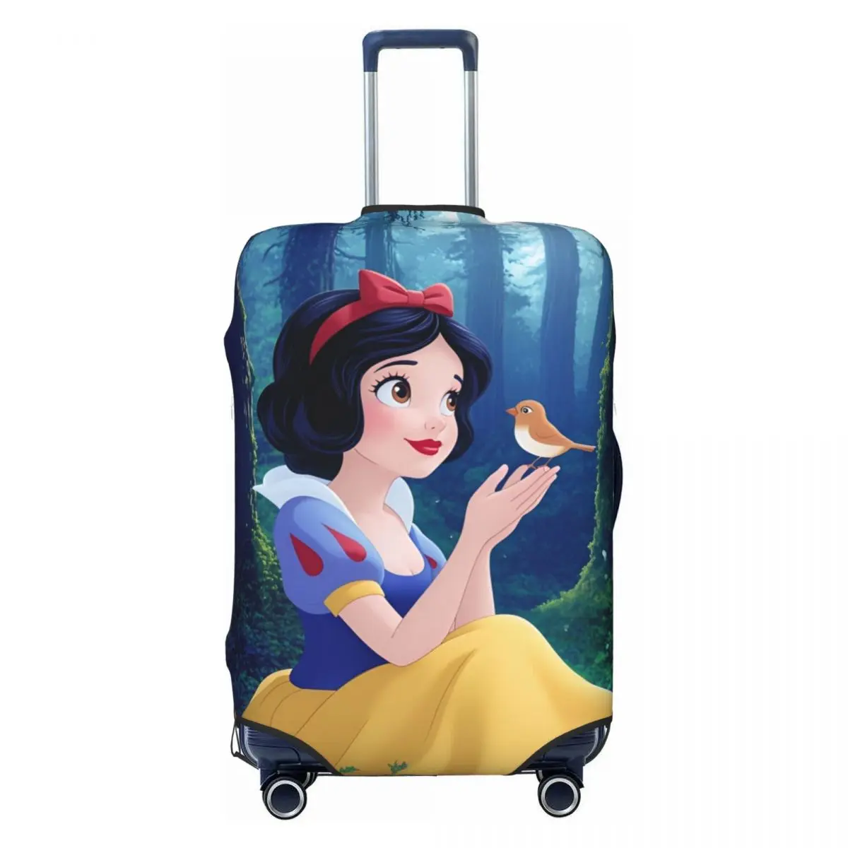 

Custom Snow White And The Seven Dwarfs Suitcase Cover Strectch Cruise Trip Protection Luggage Case Flight