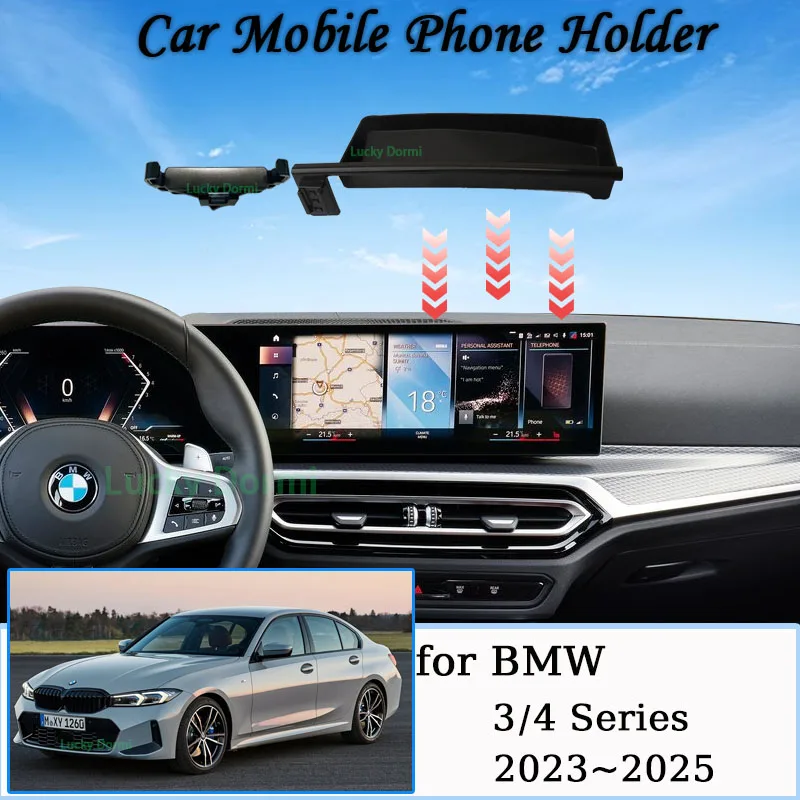 

Car Mount for BMW 3 Series 4 Series 2023~2025 Screen MagSafe Magnetic Mobile Phone Holder Bracket Gravity Stand Auto Accessories