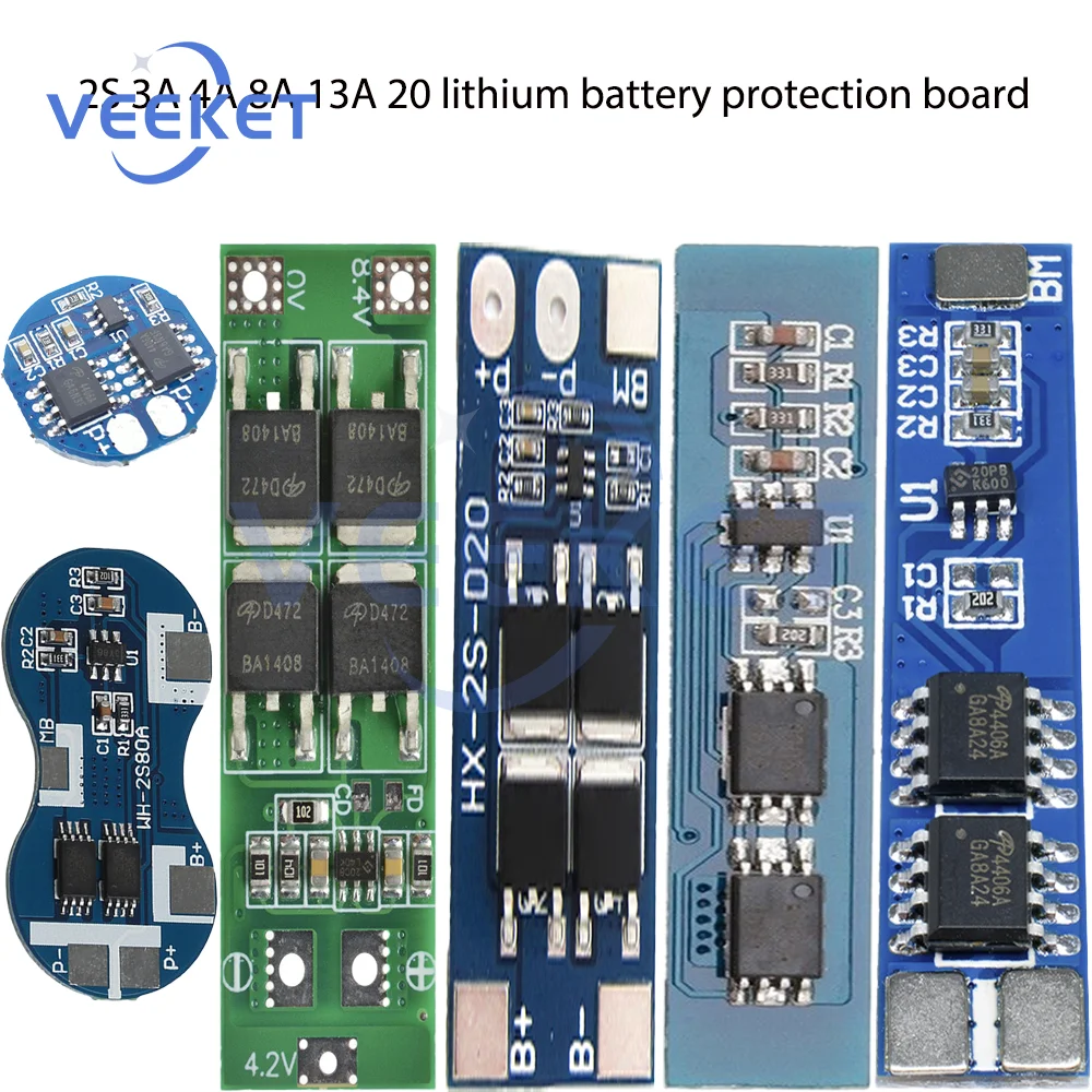 2S 3A 4A 5A 8A 10A 13A 20A 7.4V 8.4V Li-ion 18650 Lithium battery protection board / BMS board Standard / Balance