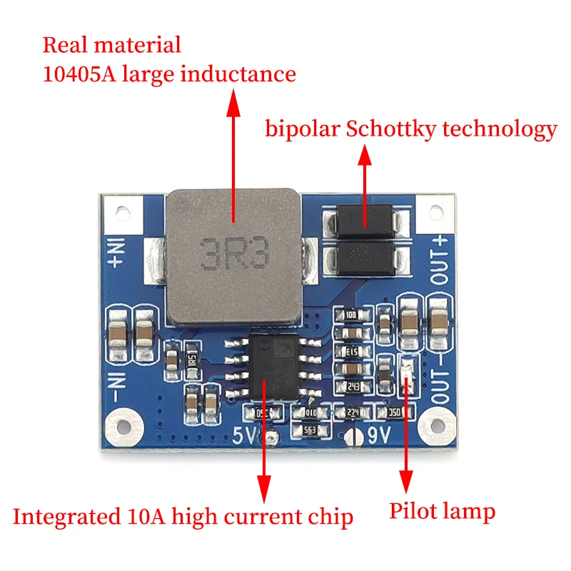 DC-DC Boost Module Lithium Ion 3V/3.2V/3.3V/3.7V/5V/9V to 12V Voltage Regulator PCB Adjustable 5V/9V/12V