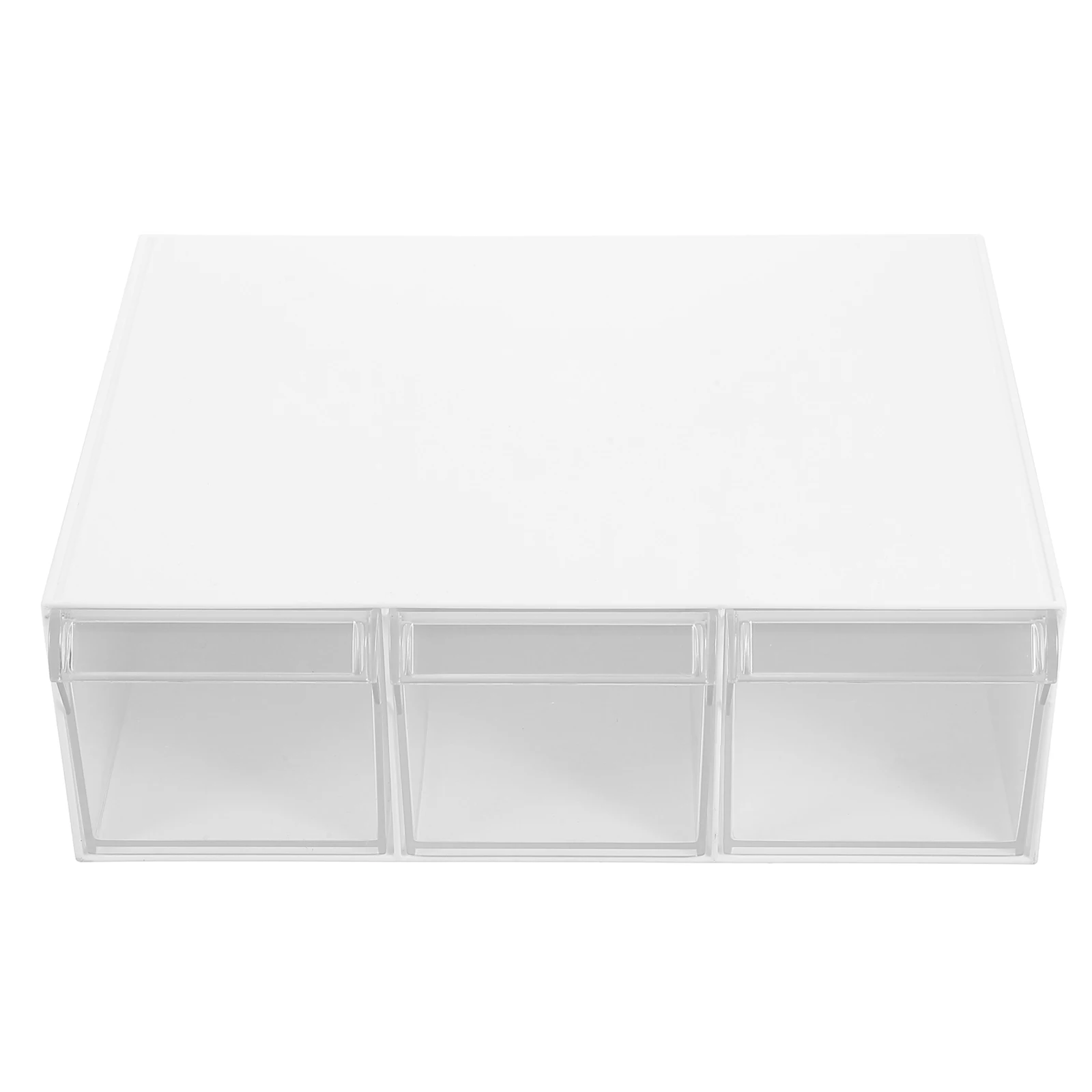 

3 Drawer Storage ganizer Transparent Acrylic Desk Drawer Large Capacity Office Table ganizer Bins Box Storage Case