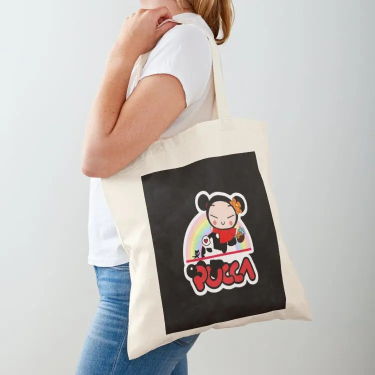 

Pucca And Garu Tote Bag eco pack tote bag university tote bag men's Shopping bags