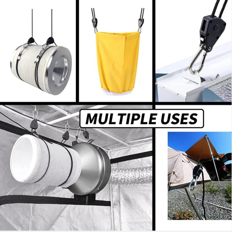 Metal Pulley Hook Outdoor Metal Pulley Lifting Rope Pulley Pulley Regulator LED Panel Lamp Hanging Rope Lifting Rope Pulley Hook
