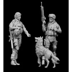 1/35 Scale Die-cast Resin Figure Soldier Suit Model Assembly Kit Diorama Assembly Model Unpainted