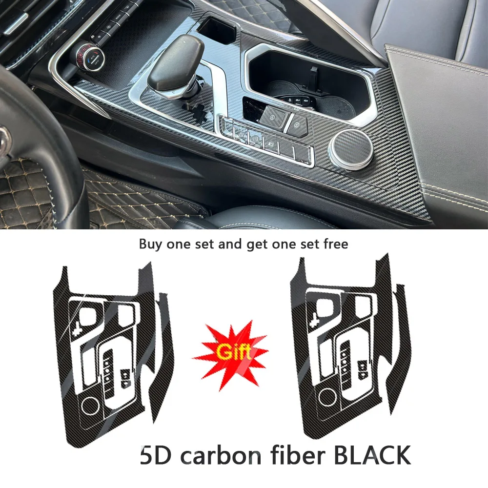 For Geely Tugella FY11 2019-2021 Car Gear Panel Sticker Gear Box Protective Film Car Interior Sticker Car Accessories