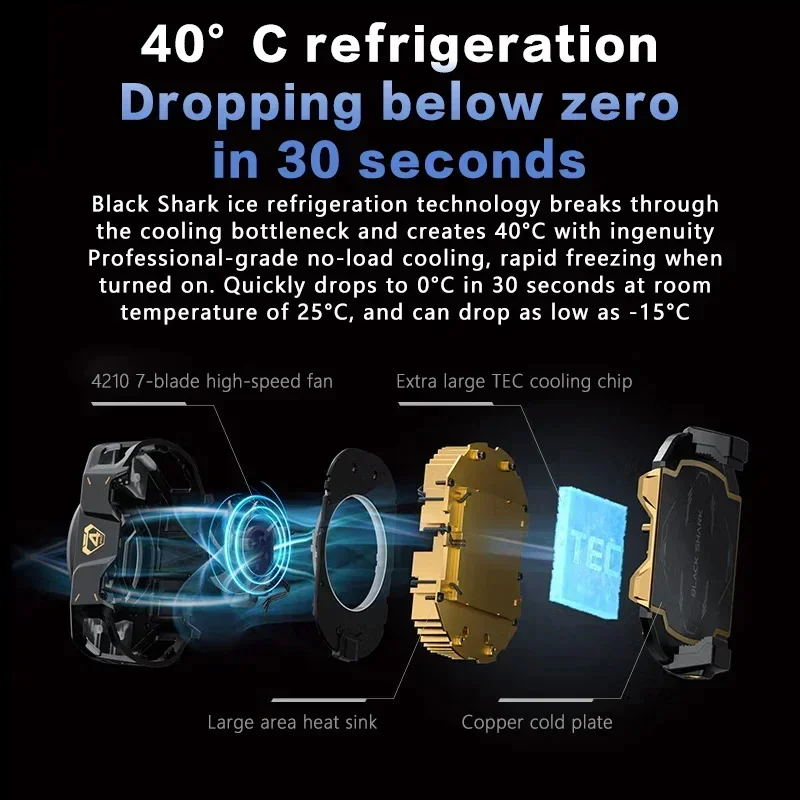 Black Shark Nieuwste Versie Cooler 4 PRO Snelle Telefoon Koeler Voor iphone 15/ROG 7/Nubia Redmagic 9 S Pro/Xiaomi FunCooler