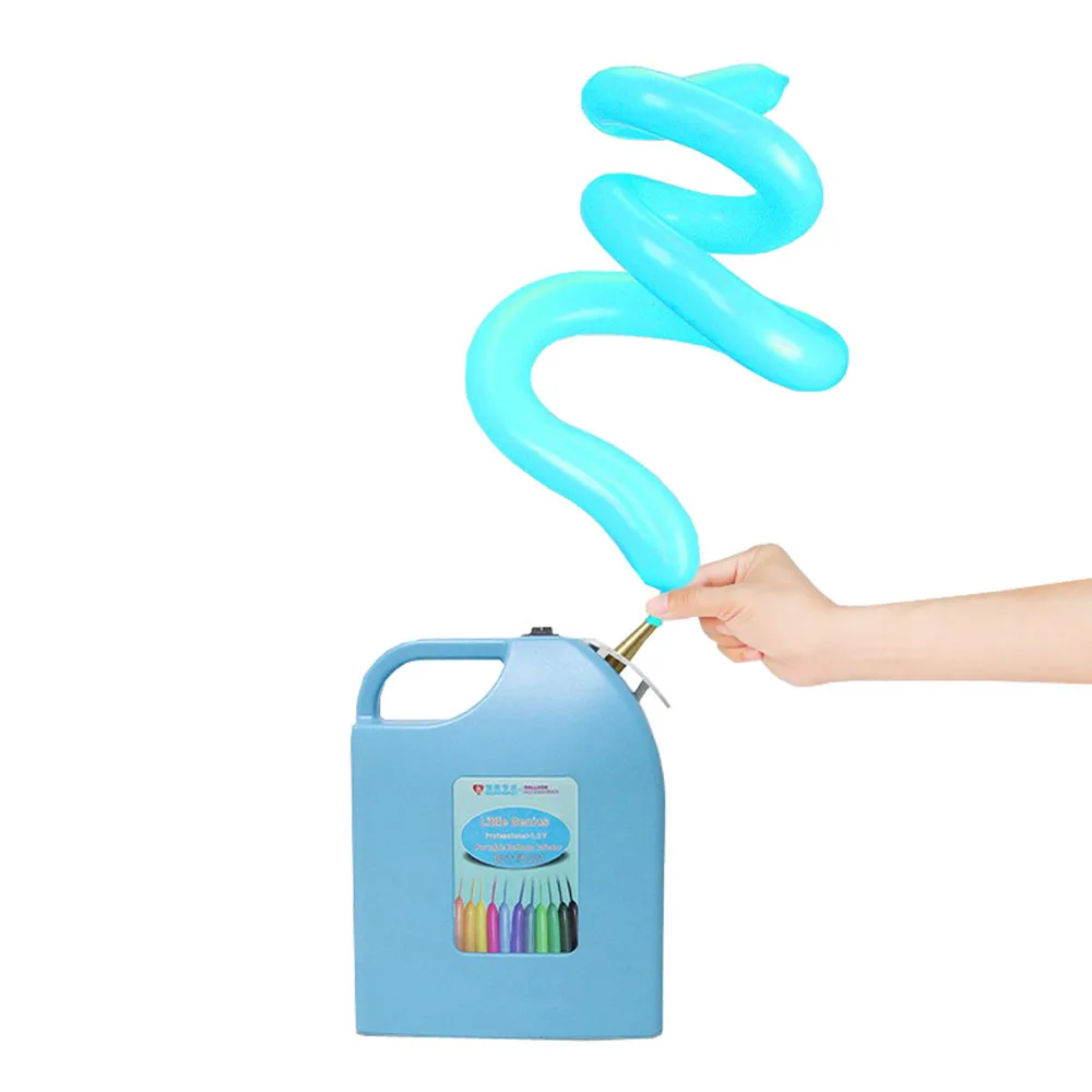 

AC 100-240V Battery Electric Long Bar Balloon Inflator Pump Pink Portable Double Layer Balloon Inflating Machine