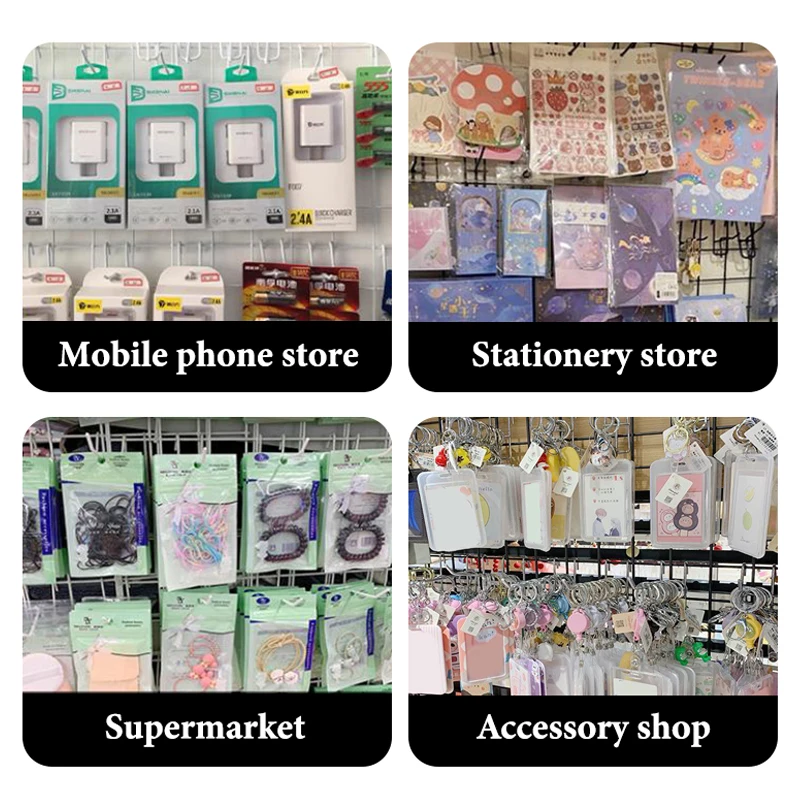 Hot Sale 10PCS 5/10/15/20cm Mesh Hook Shelves Hook Accessories Hook Mesh Grid Iron Hook Supermarket Convenience Store
