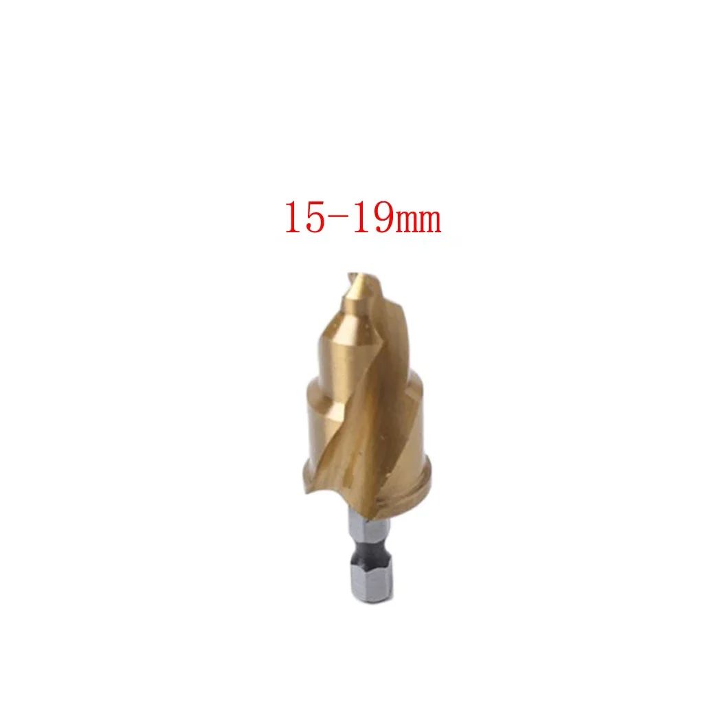 

Countersink Drill Bit Set 1/4 Stepped Drill Bit Hex HSS Center Punch Tool Hexagon Shank Water Pipe Connection Tool