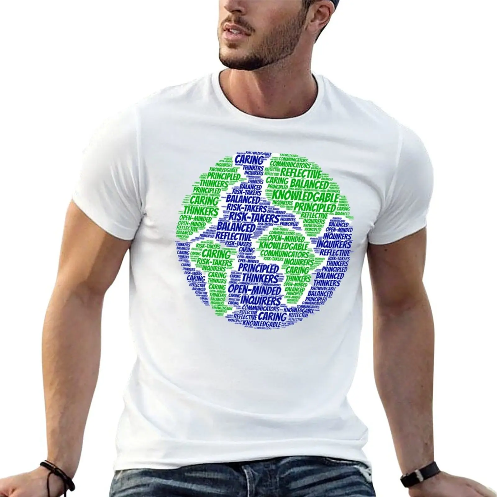 IB DP International Baccalaureate Diploma Program Learners Profile T-Shirt blanks summer clothes plus size men clothing