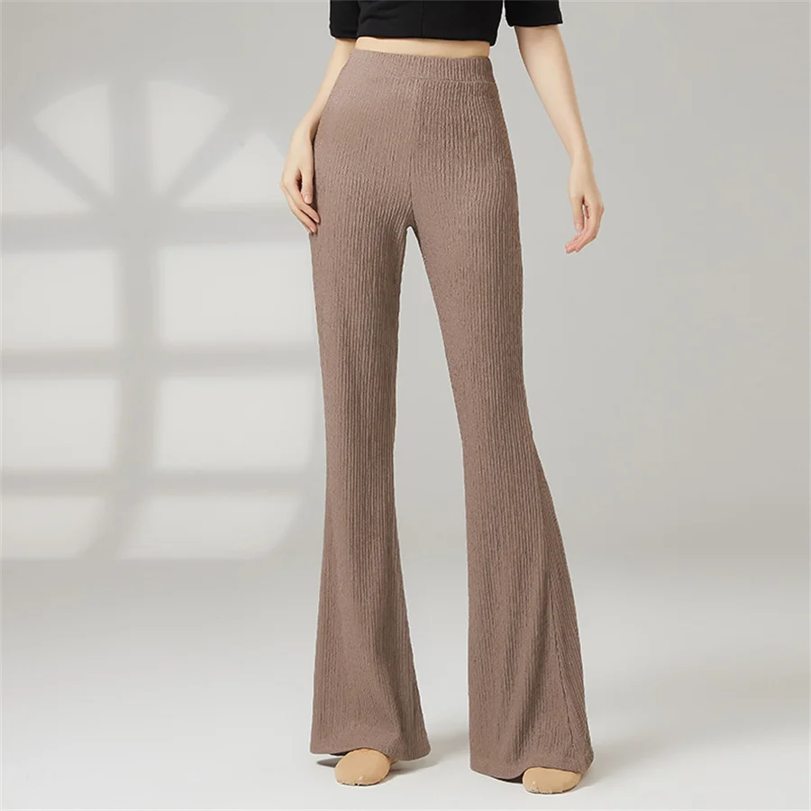 Women's Wrinkle Bell-Bottomed Modern Dance Pants Elegant Ballet Costume For Classical Chinese Folk Dance Fit Ladies' Ensemble