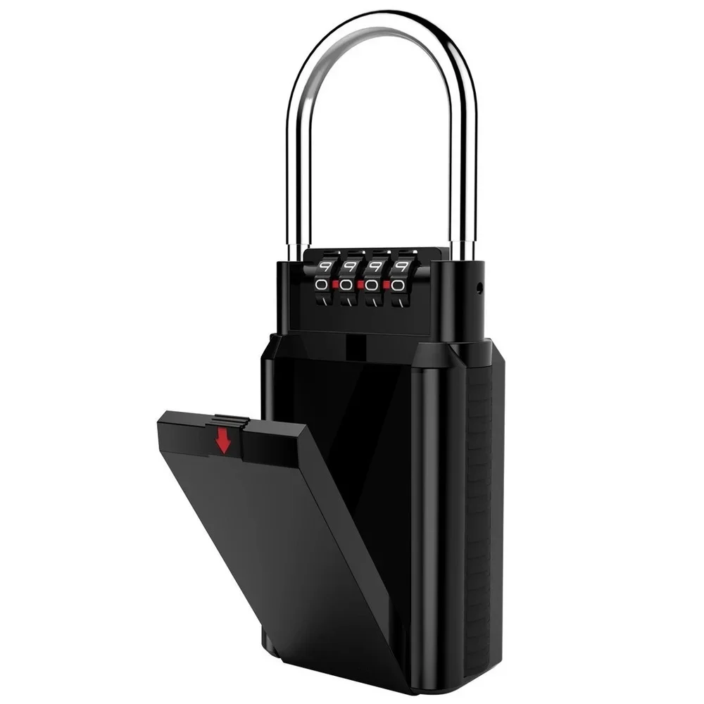 Combinação Lock Box com senha de 4 dígitos, armazenamento chave impermeável