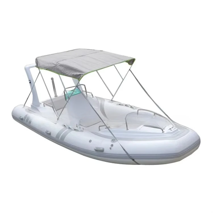 China Orca Fiberglass PVC Hypalon 1.2mm Thickness Inflatable Rigid Boat Rib580 with Outboard Motor 4 Stroke 90HP