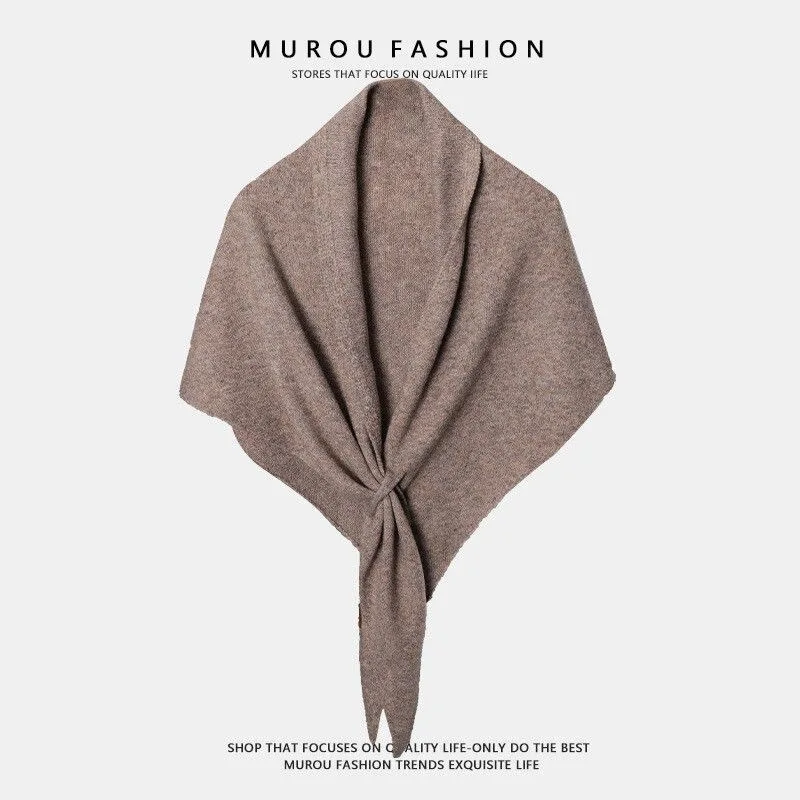 Neue Mode Dreieck Schal Schal frauen Neck Wrap Wolle Gemischt Weibliche Verdickt Warme Schulter Schal Winter Geschenk Hohe Qualität – Detail 2